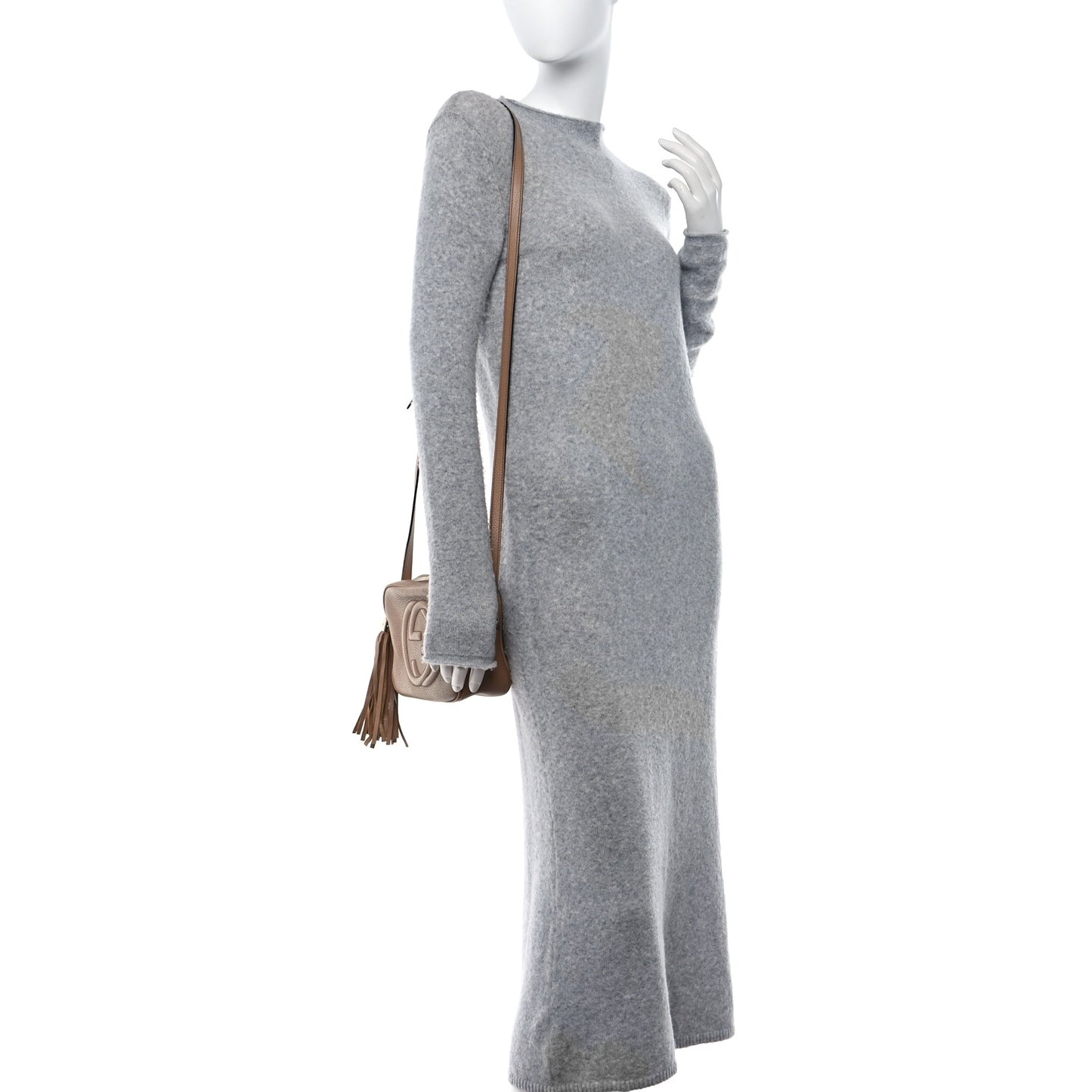 Pebbled Calfskin Small Soho Disco Bag Camelia
