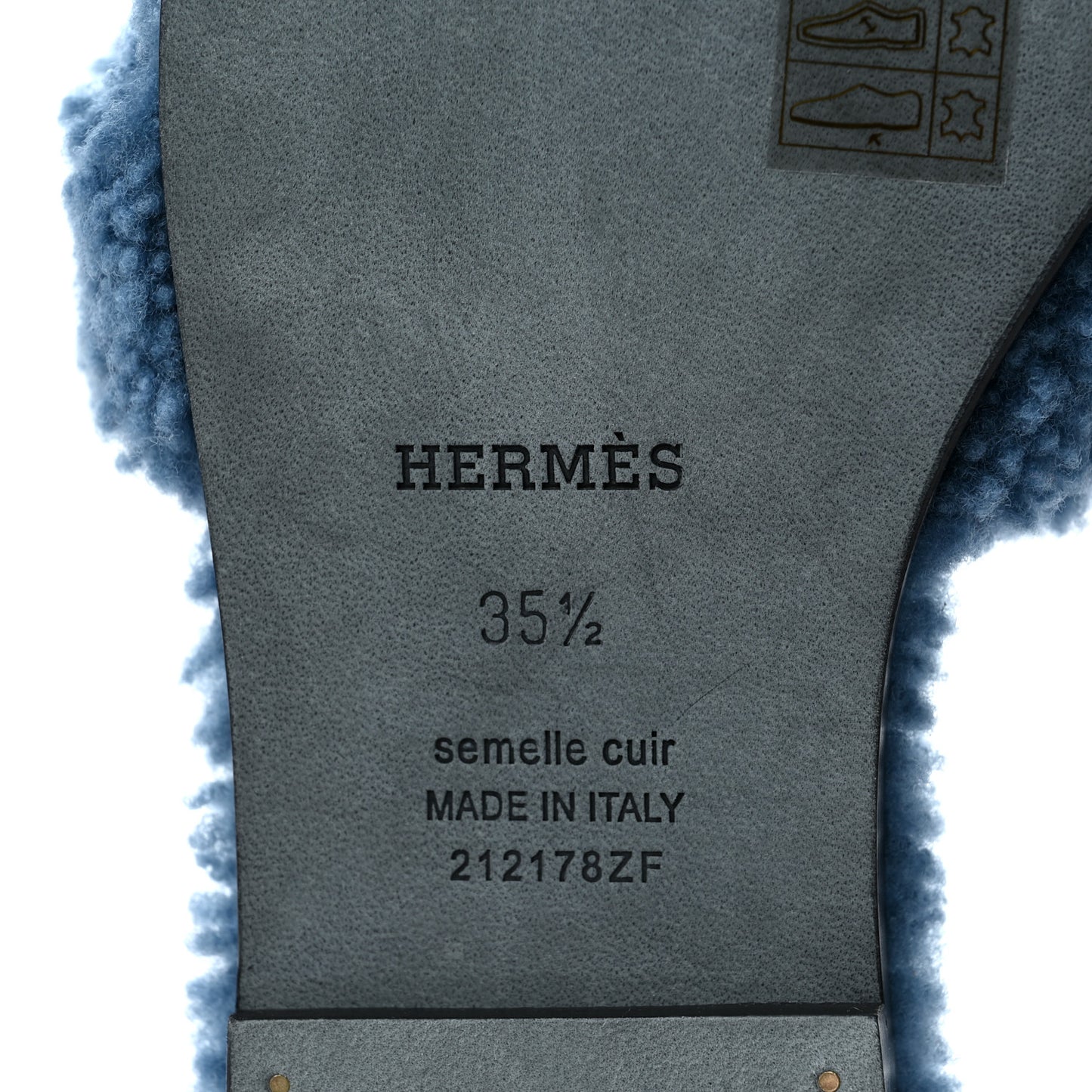 Woolskin Oran Sandals 35.5 Bleu
