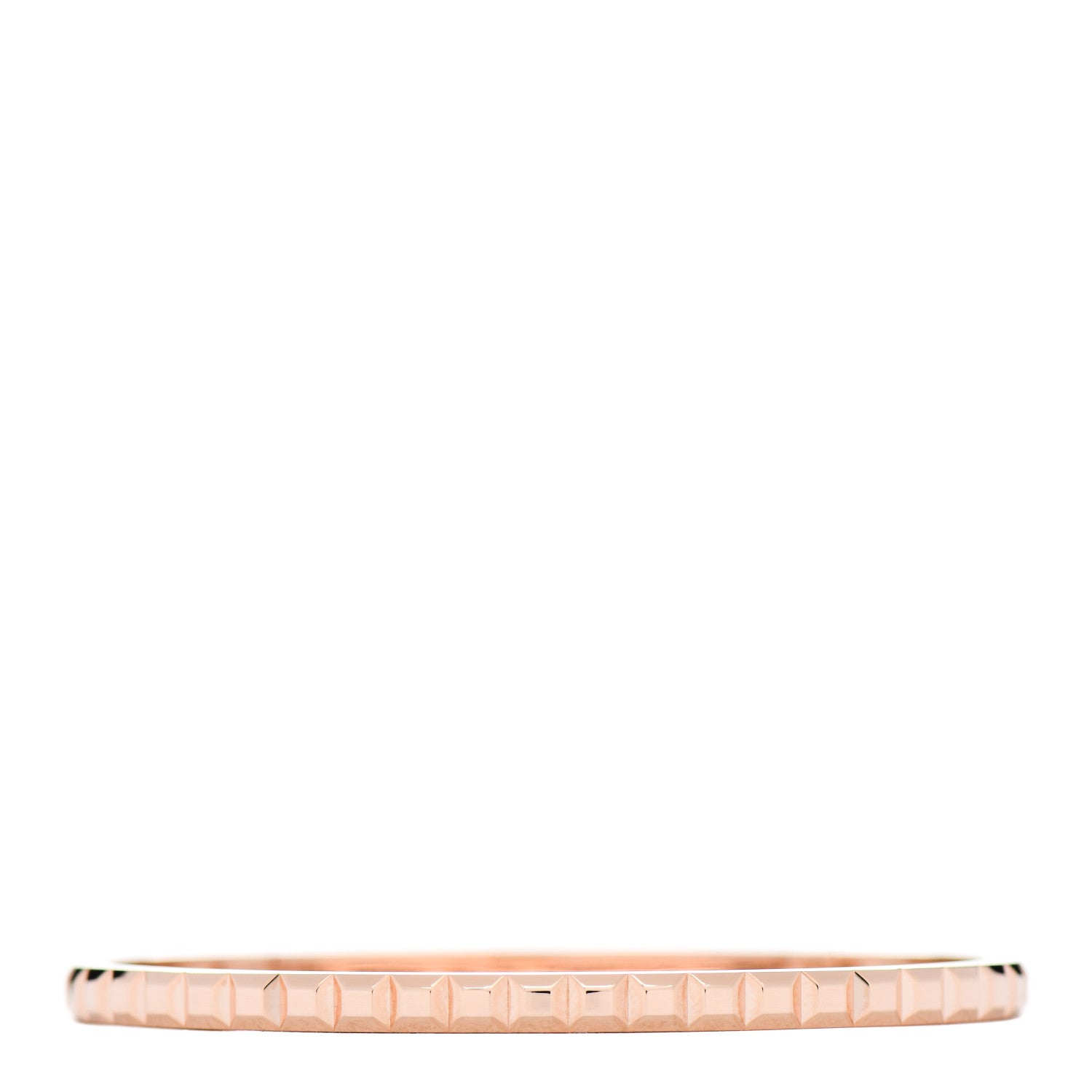 Boucheron 18K Pink Gold Small Quatre Clou de Paris Bangle Bracelet 1 of 3