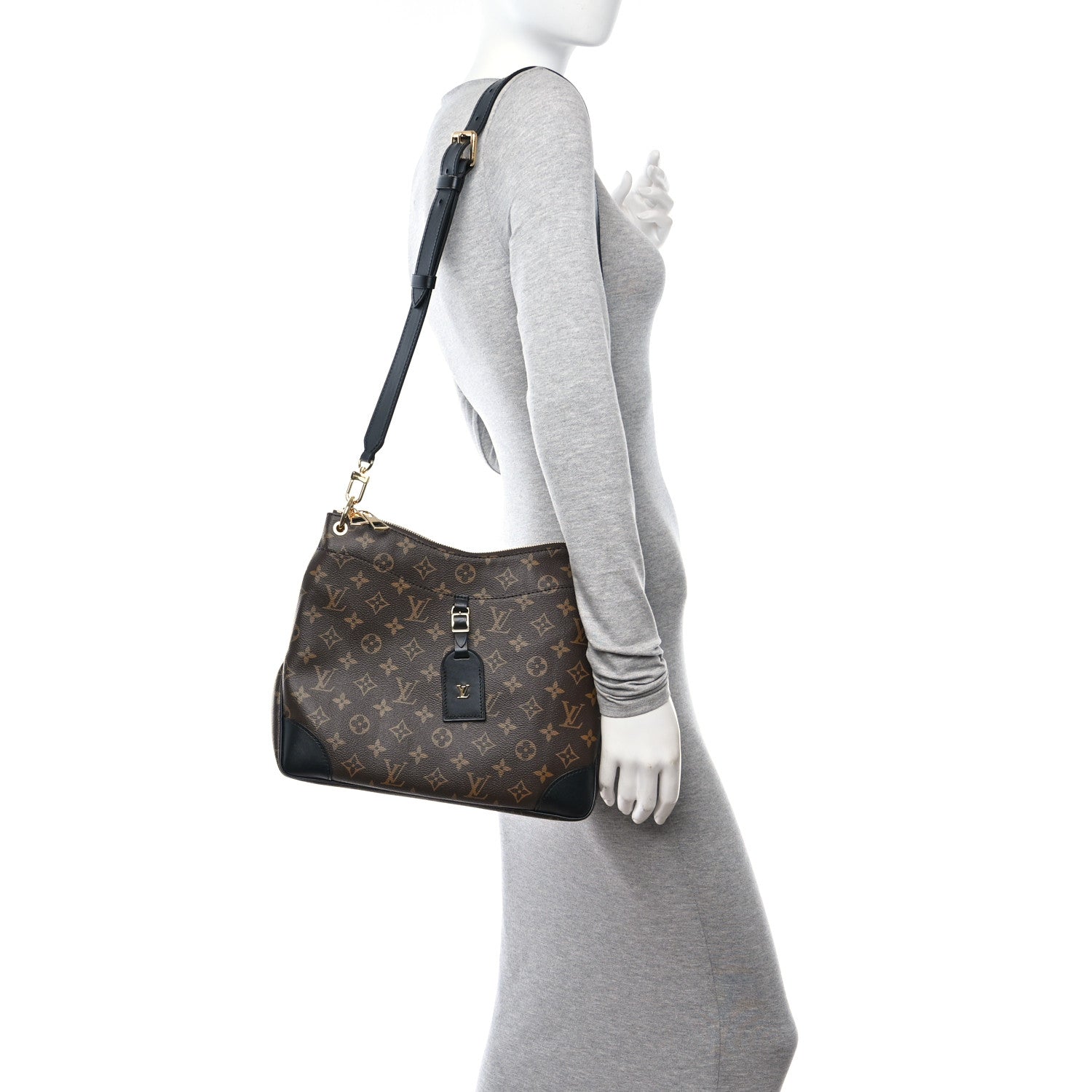 Louis Vuitton Monogram Odeon MM Black 2 of 10