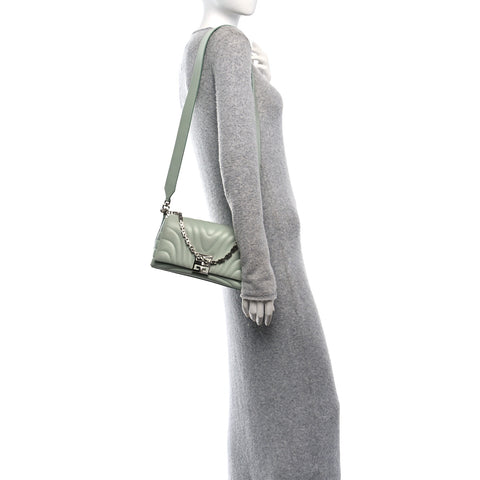Calfskin Quilted Small 4G Shoulder Bag Light Green