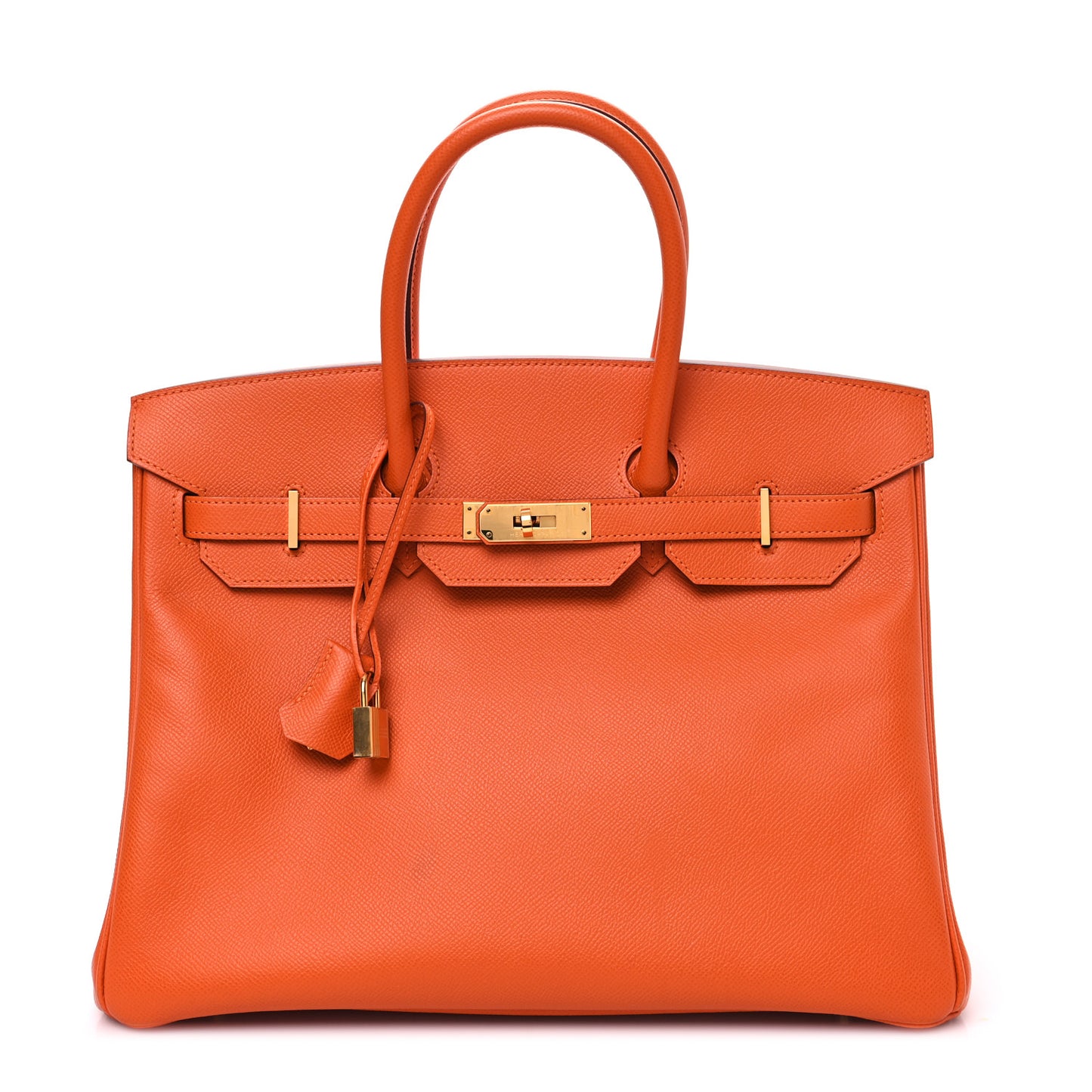 Epsom Birkin 35 Orange