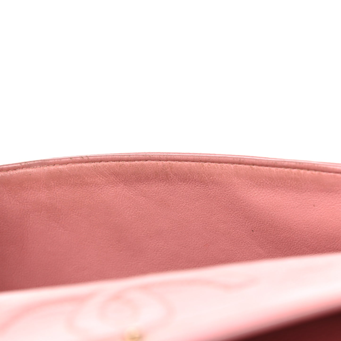 Caviar Quilted Medium Double Flap Pink