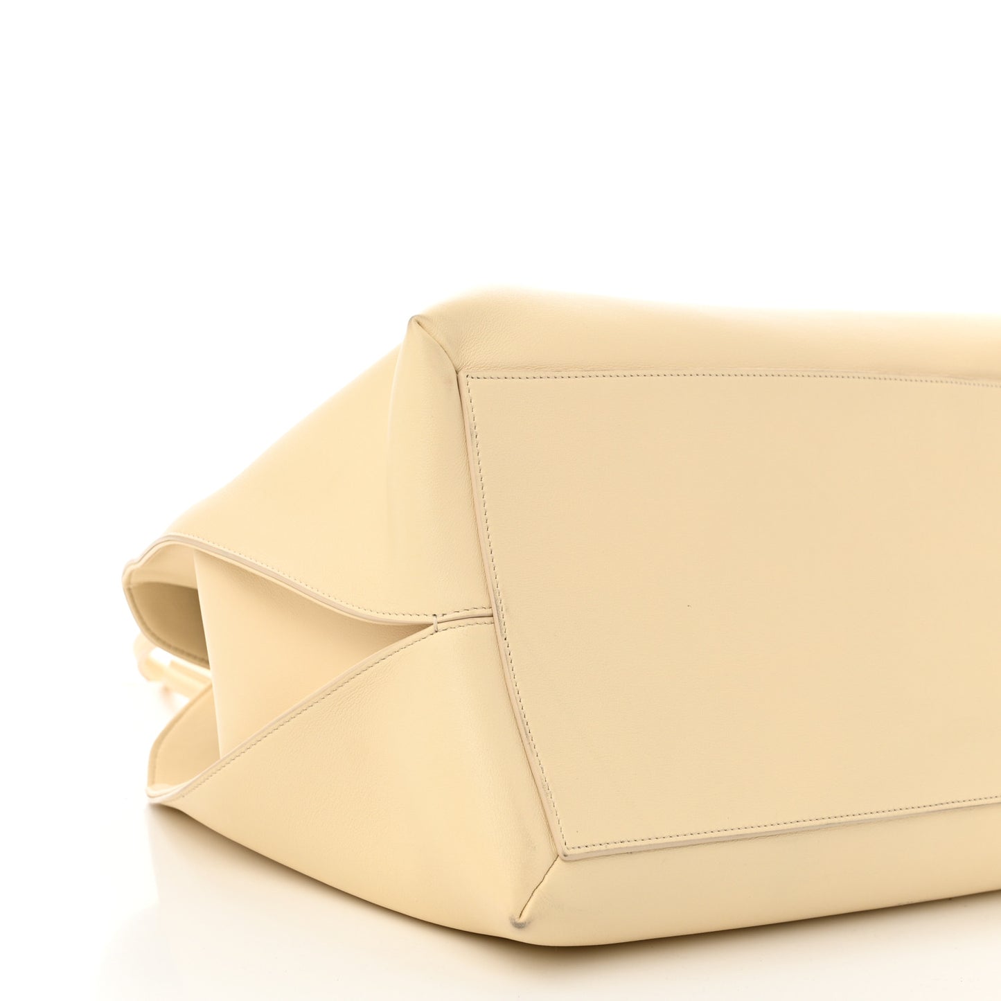 Calfskin Gabriel Foldover Tote Ivory