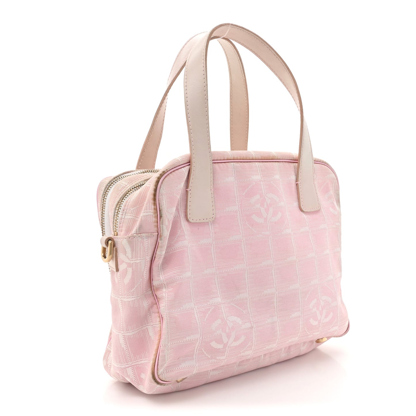 Nylon Small Travel Tote Pink