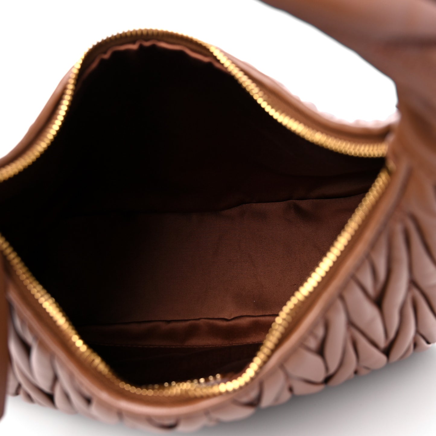 Nappa Matelasse Wander Large Hobo Cognac