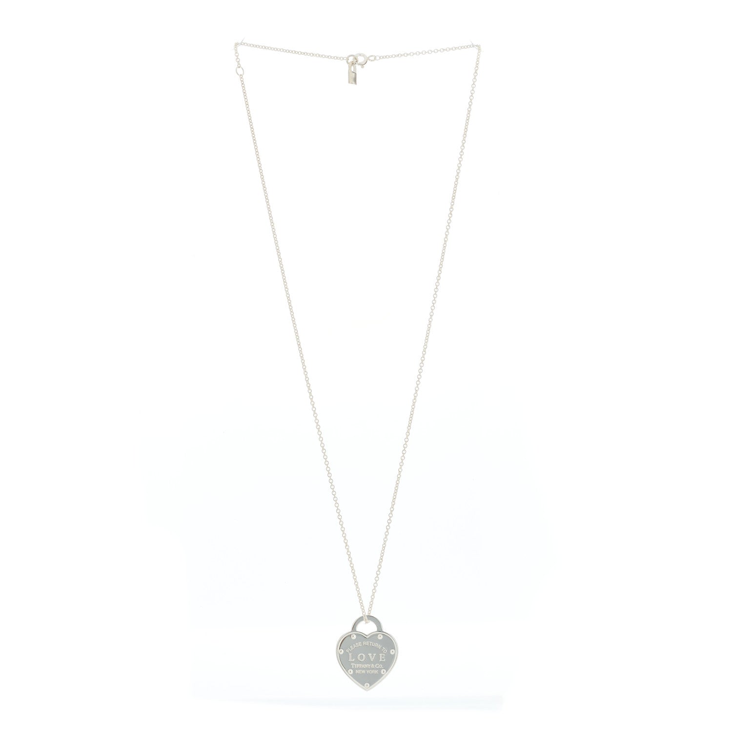 Tiffany Sterling Silver Return To Tiffany Love Pendant Necklace 3 of 5