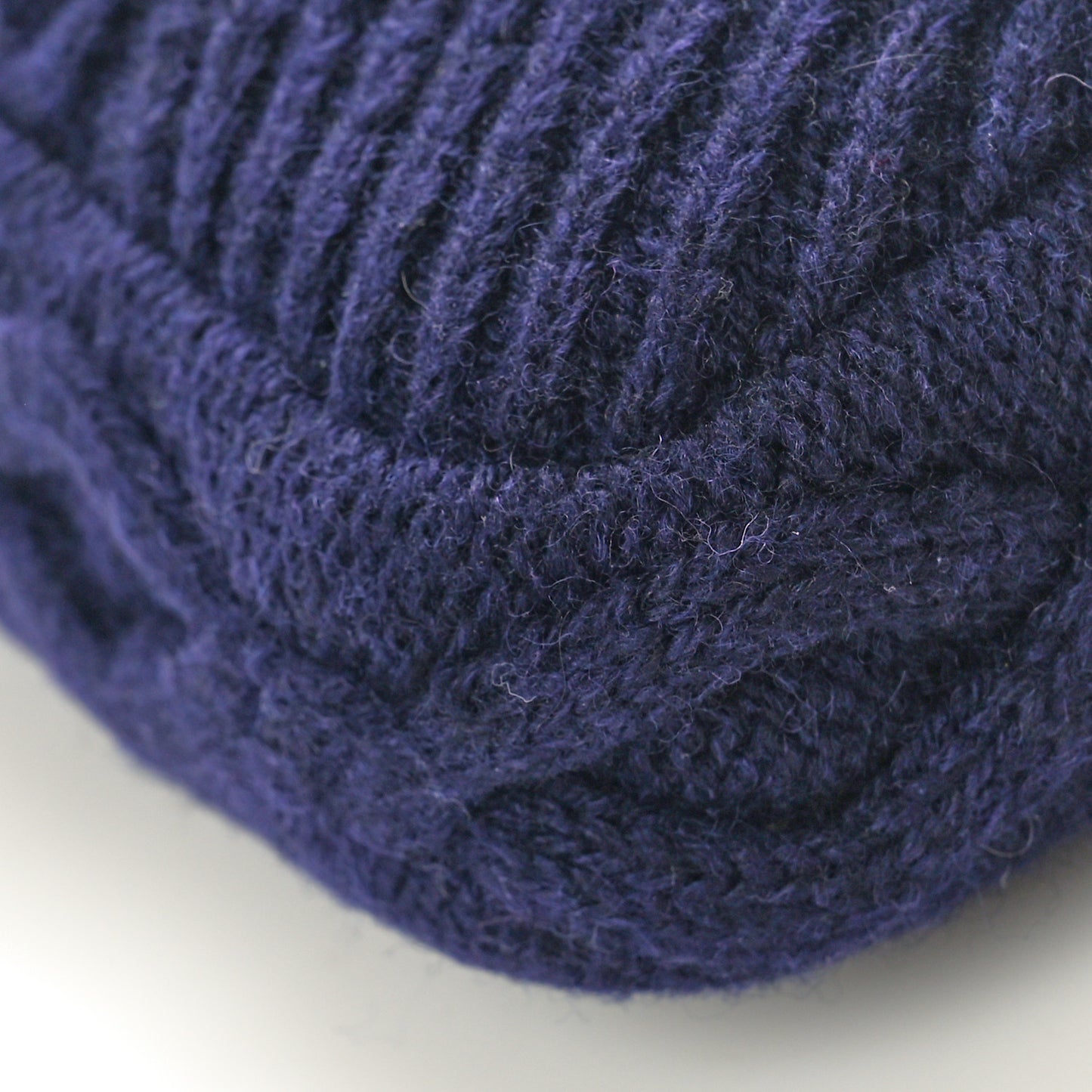 Cable Knit Mini Paris-Hamburg Flap Navy Blue