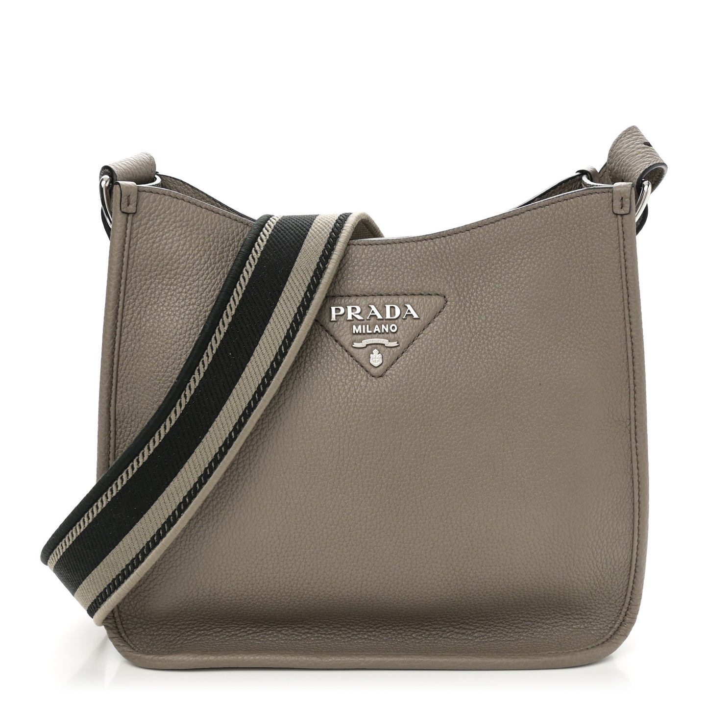 Vitello Daino Soft Hobo Messenger Bag Argilla