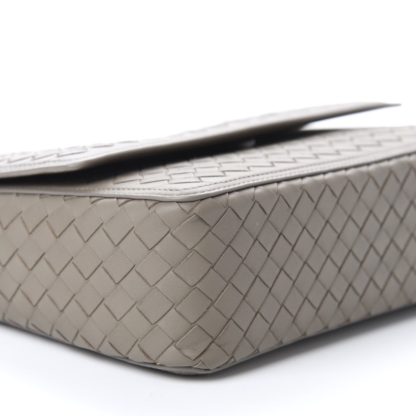 Nappa Intrecciato Alumna Bag Limestone