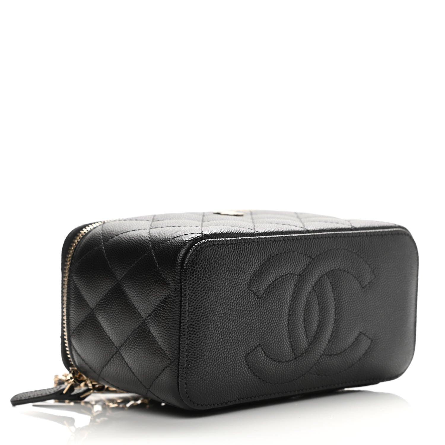 Chanel Caviar Quilted Small Vanity Case With Chain Black 6 of 21