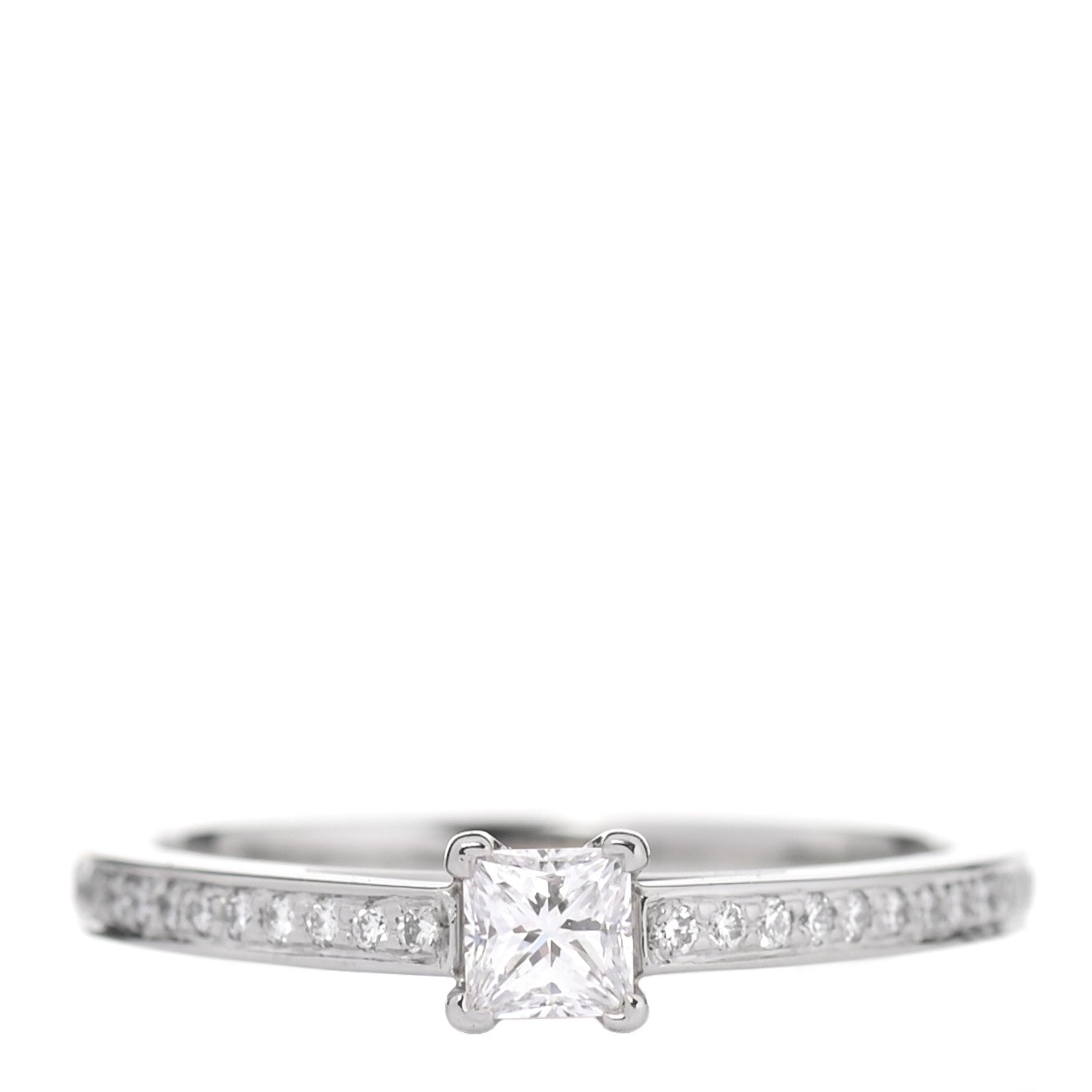 Tiffany Platinum Diamond .25ctw Grace Engagement Ring 47 4 1 of 5