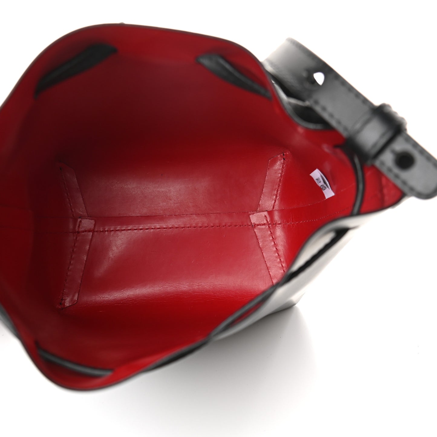 Calfskin Mini Mini Bucket Bag Black Flamma