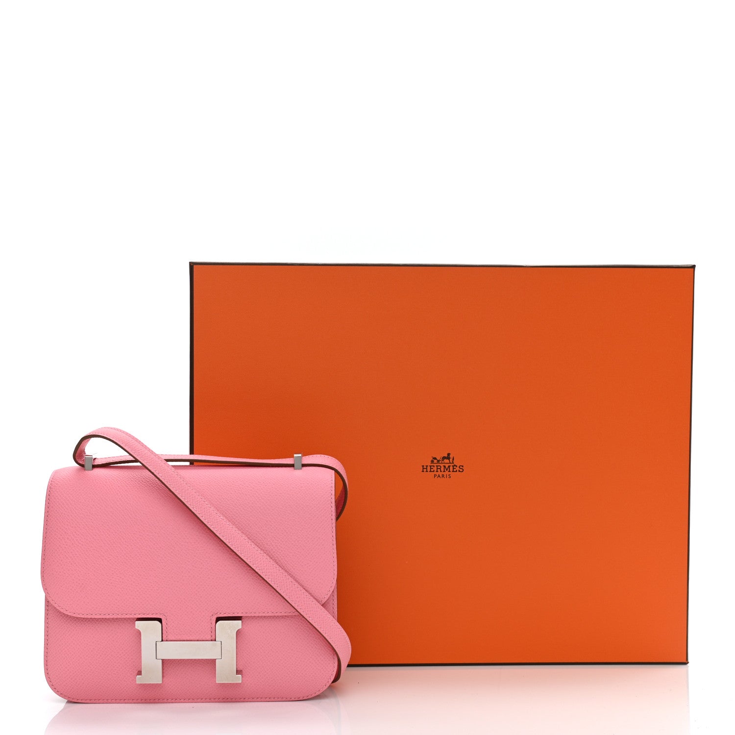 Hermes Epsom Constance 18 Rose Confetti 11 of 11