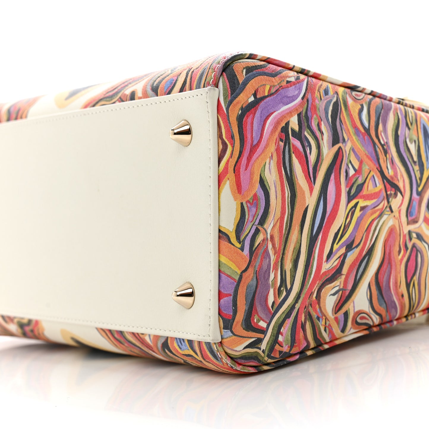 Deerskin Heart Printed Medium Lady Dior Multicolor