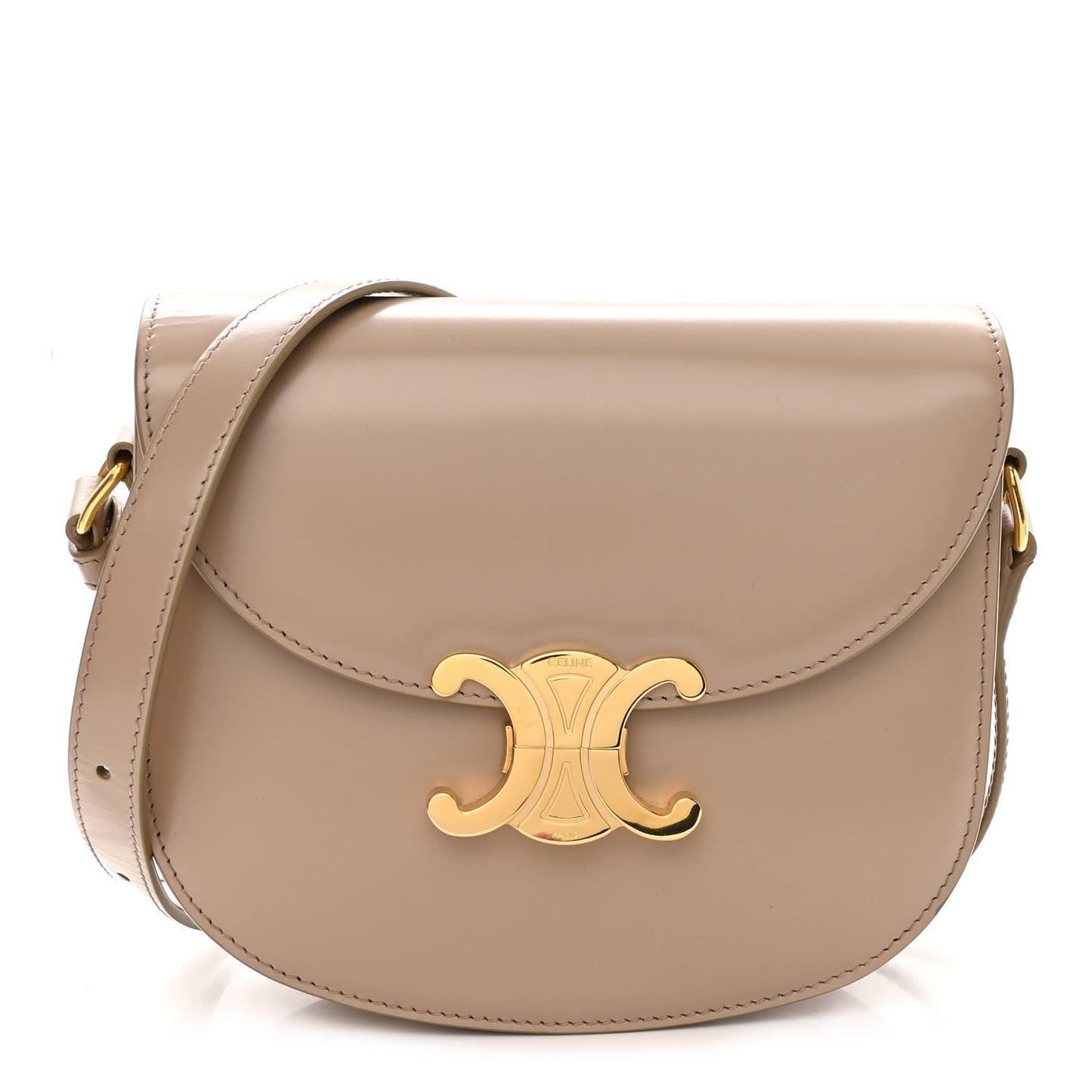 Shiny Calfskin Teen Besace Safari