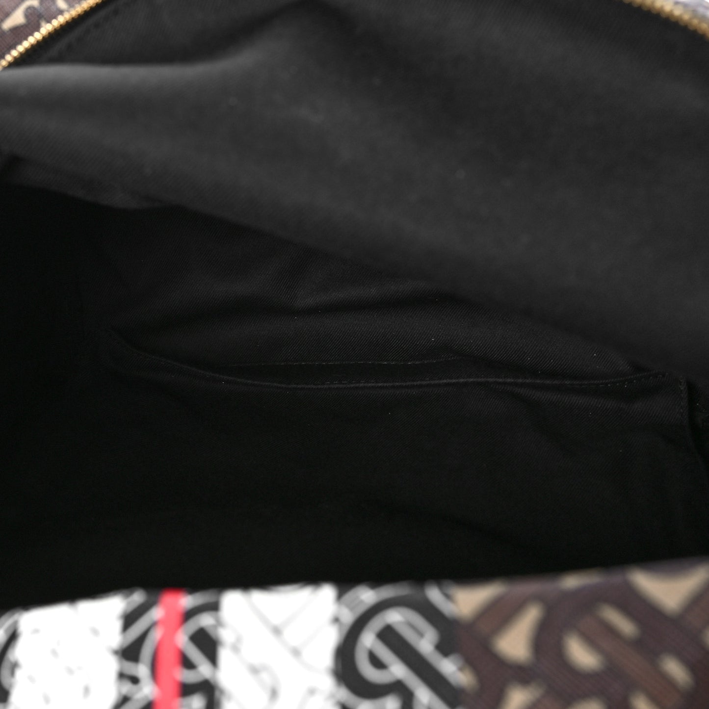 E-Canvas Monogram Stripe Backpack Bridle Brown