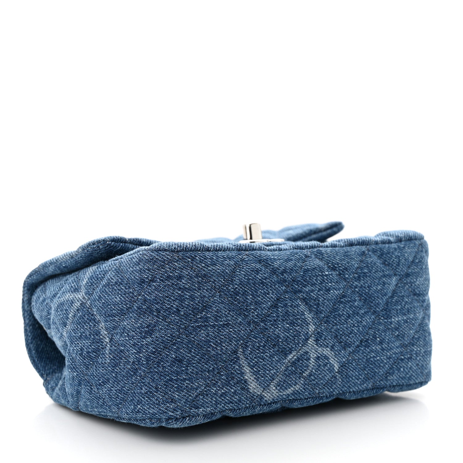 Chanel Denim CC Quilted Mini Square Flap Blue 4 of 11