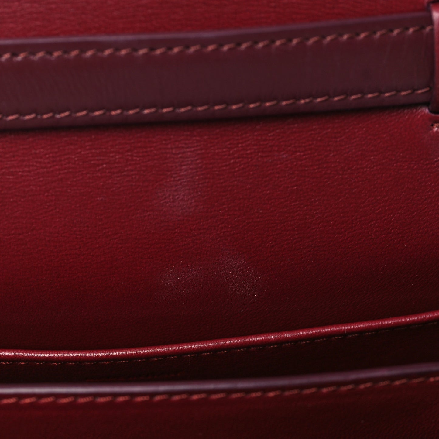 Box Calfskin Teen Classic Box Flap Bag Burgundy