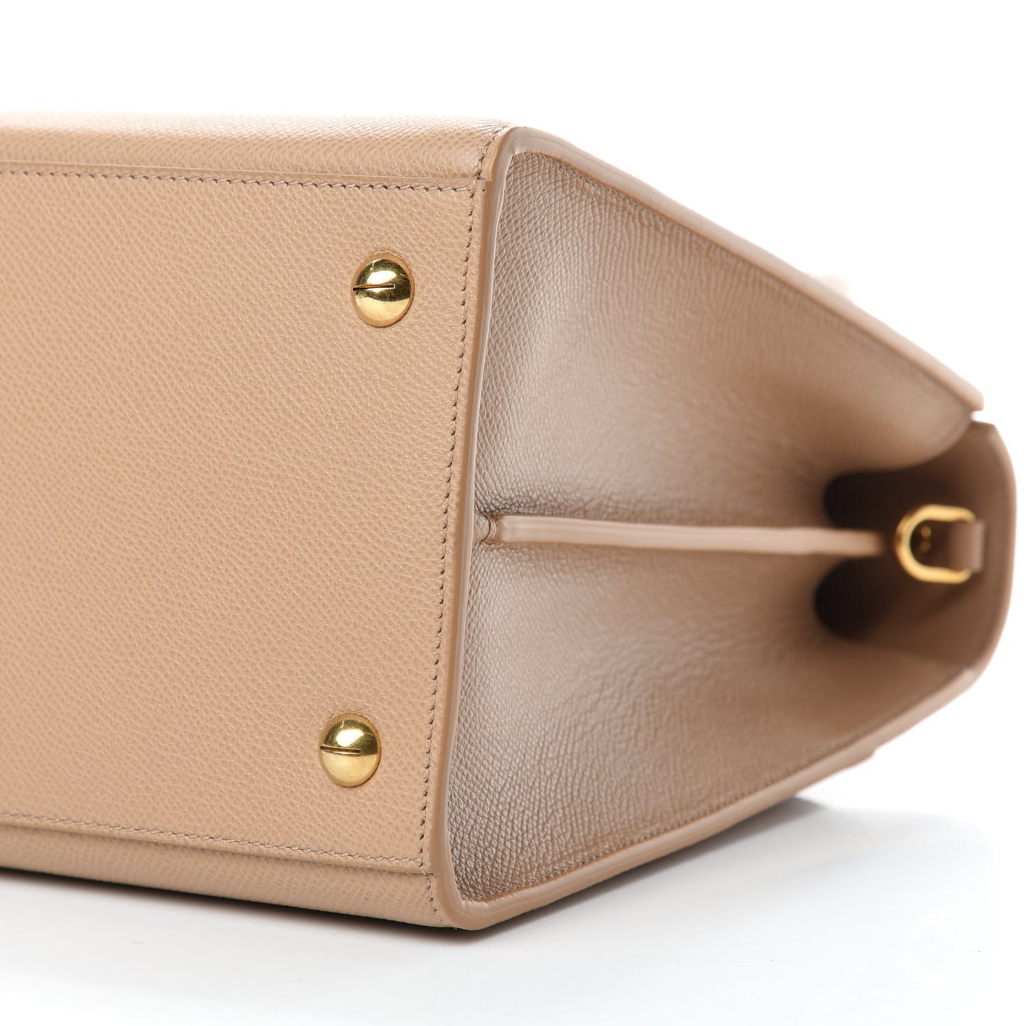 Grained Calfskin Large St. Honore Tote Beige