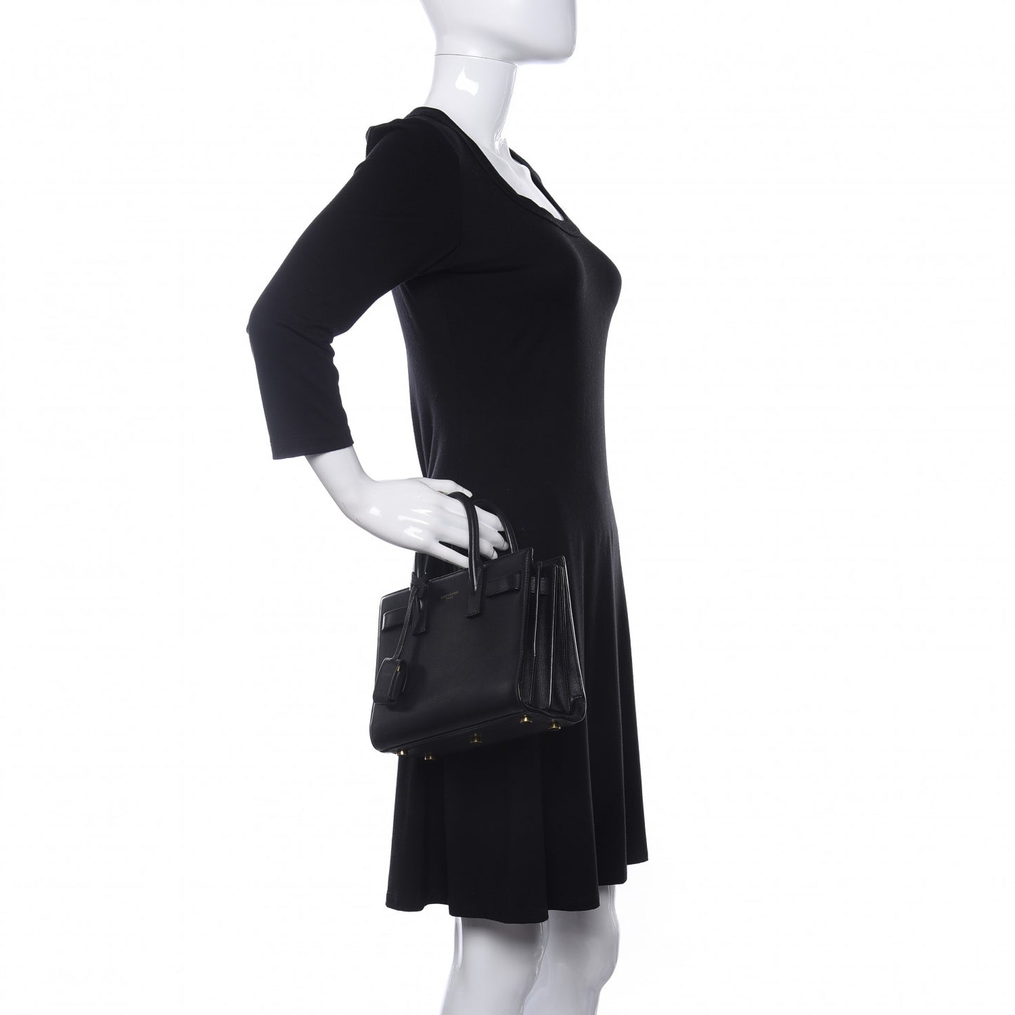 Calfskin Nano Sac de Jour Black