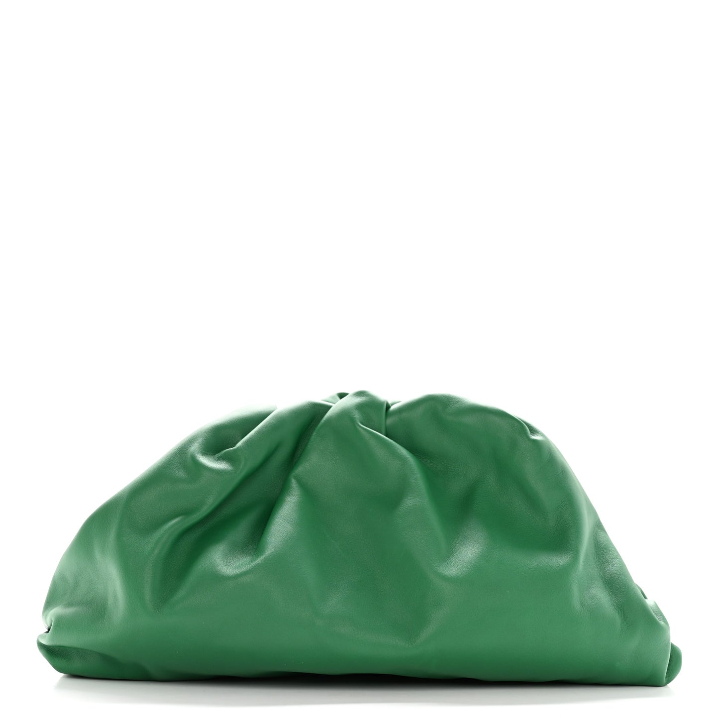 Smooth Butter Calf The Pouch Oversized Clutch Racing Green