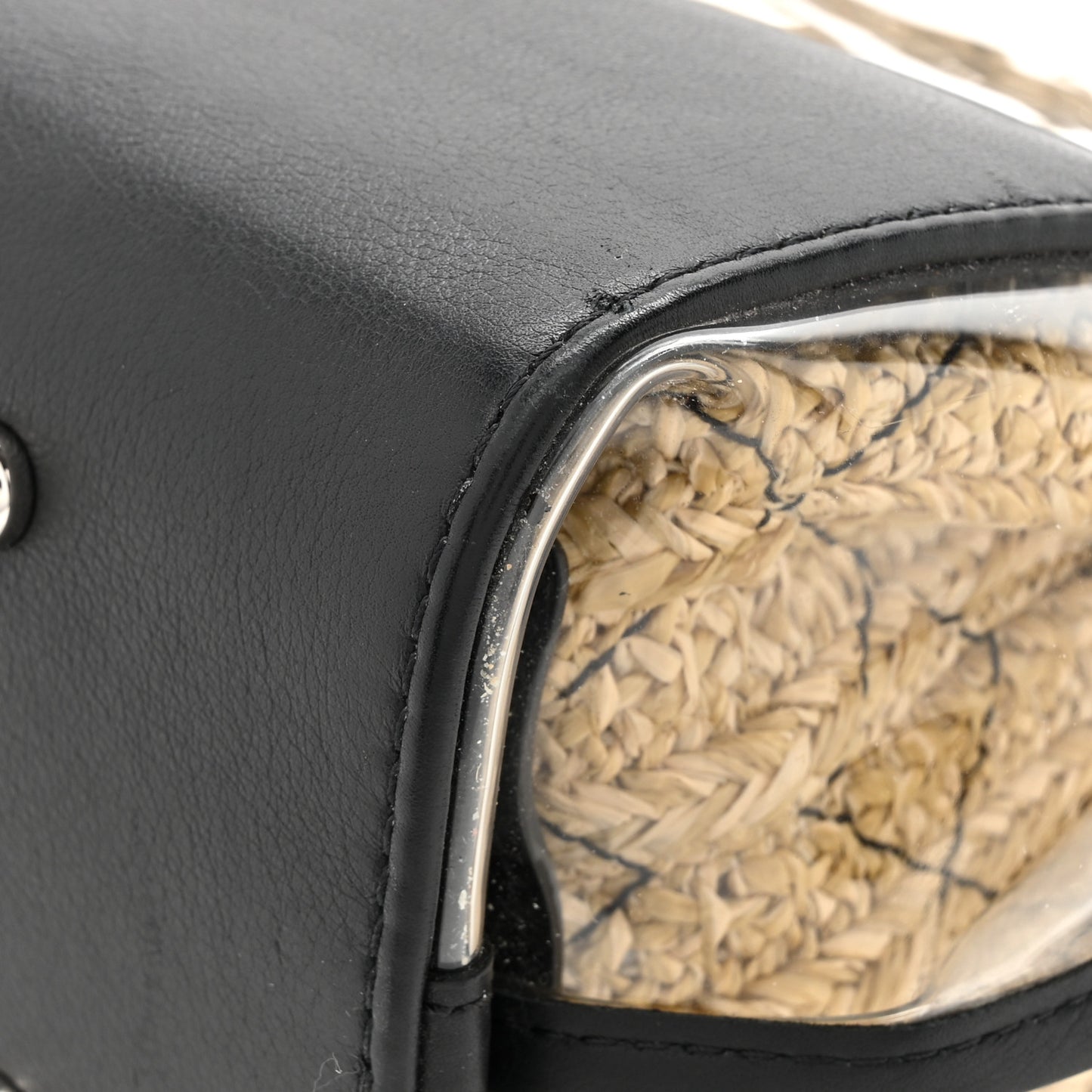 Calfskin PVC Quilted Chanel 31 Bag Black