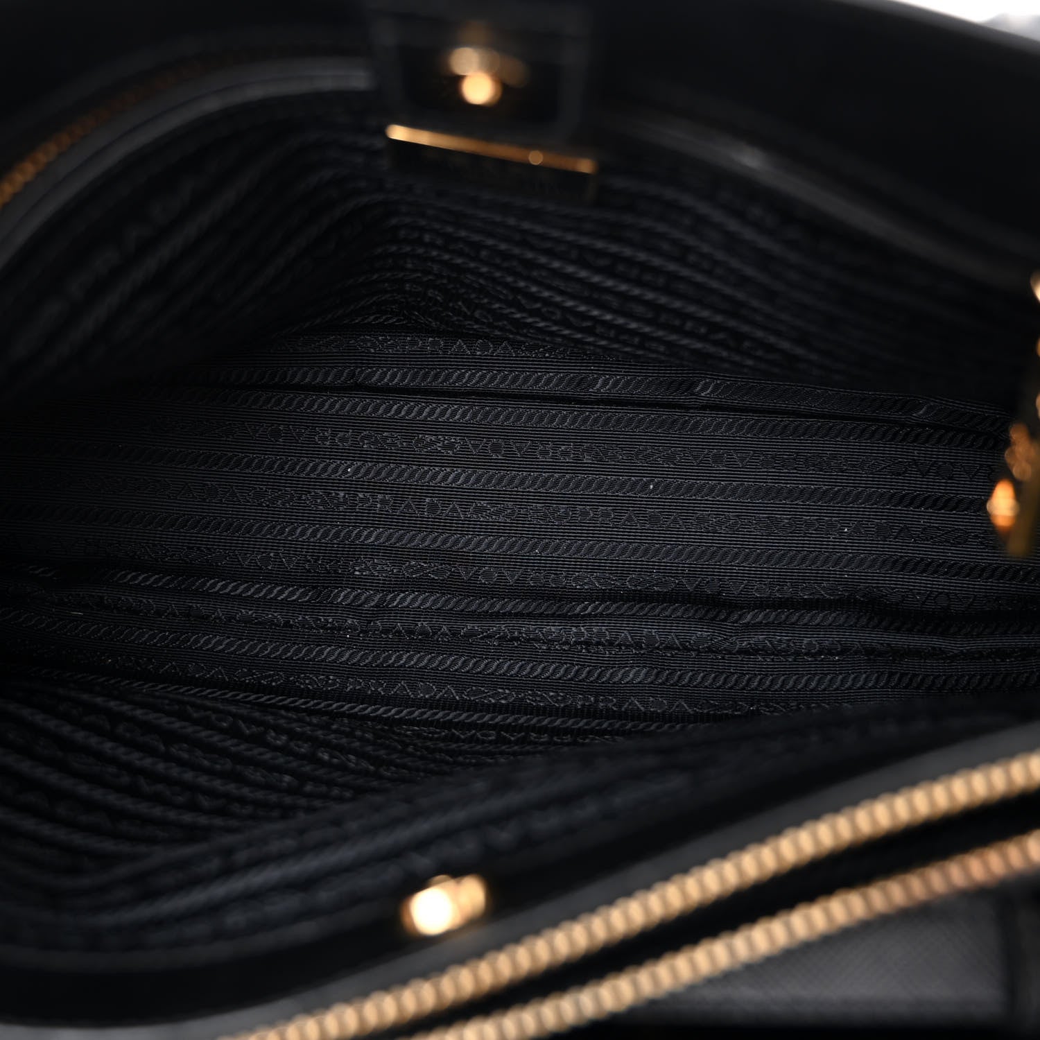Prada Saffiano Medium Galleria Double Zip Tote Black 5 of 11