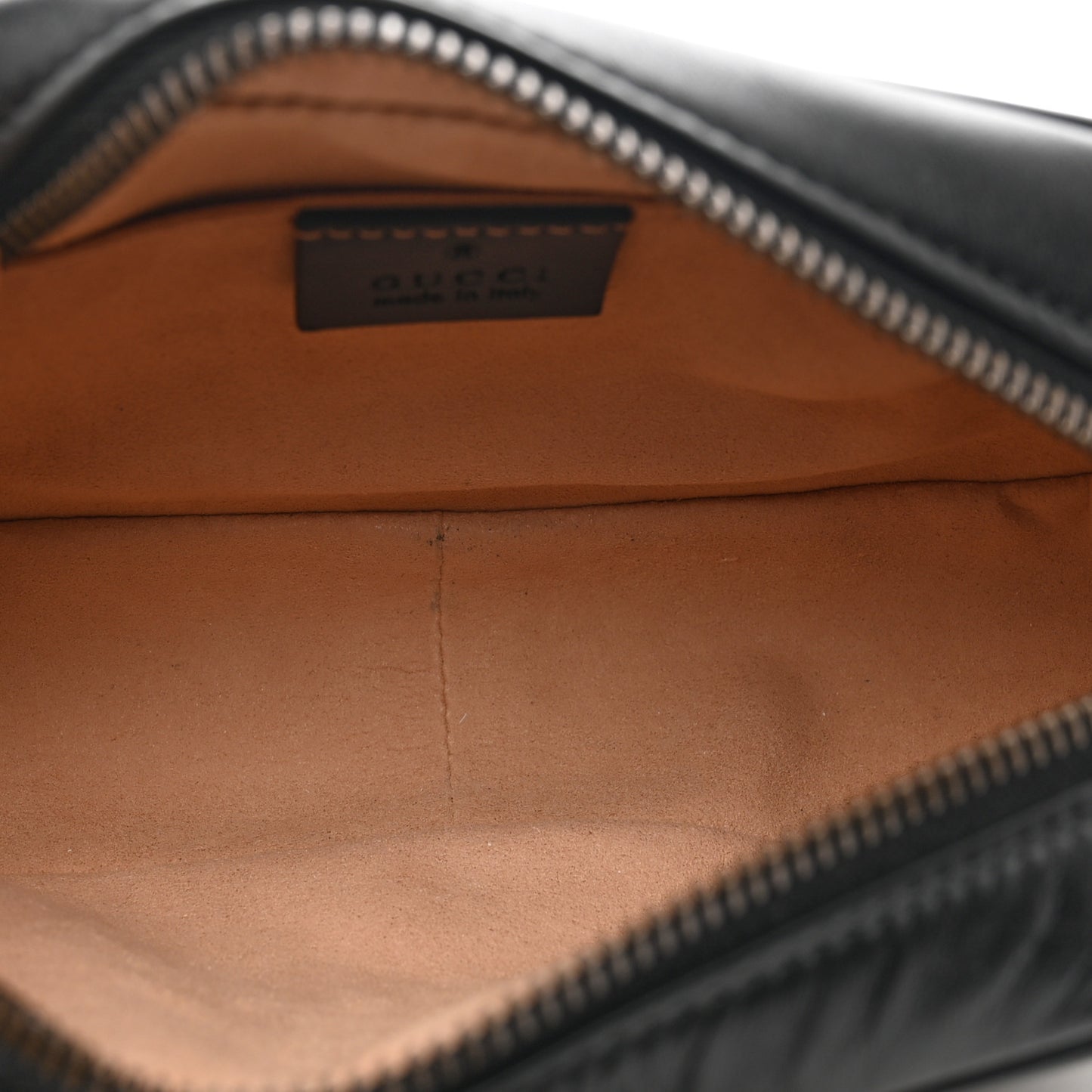 Calfskin Matelasse Mini GG Marmont Chain Shoulder Bag Black