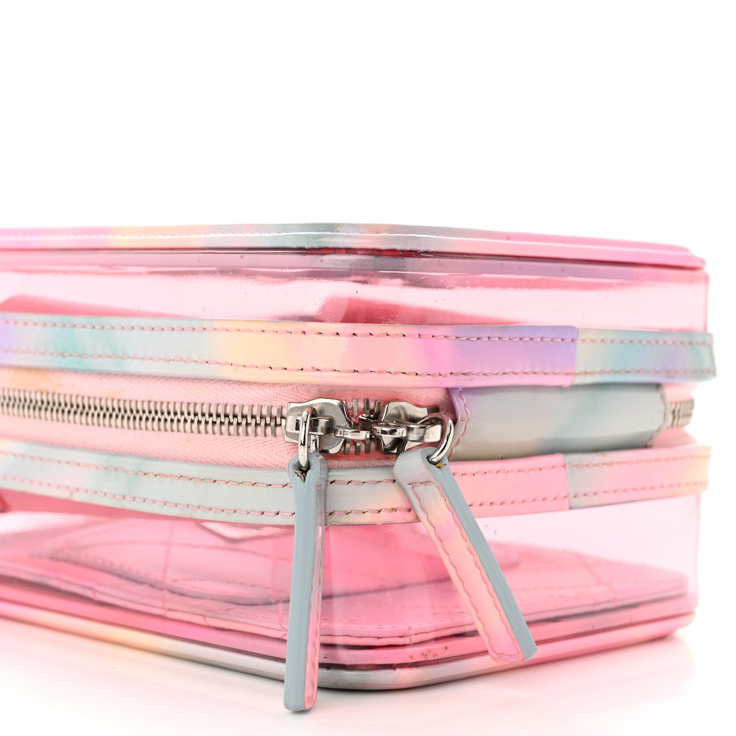 Chanel PVC Patent Calfskin Patent Lambskin Vertical Vanity Case Pink 9 of 10
