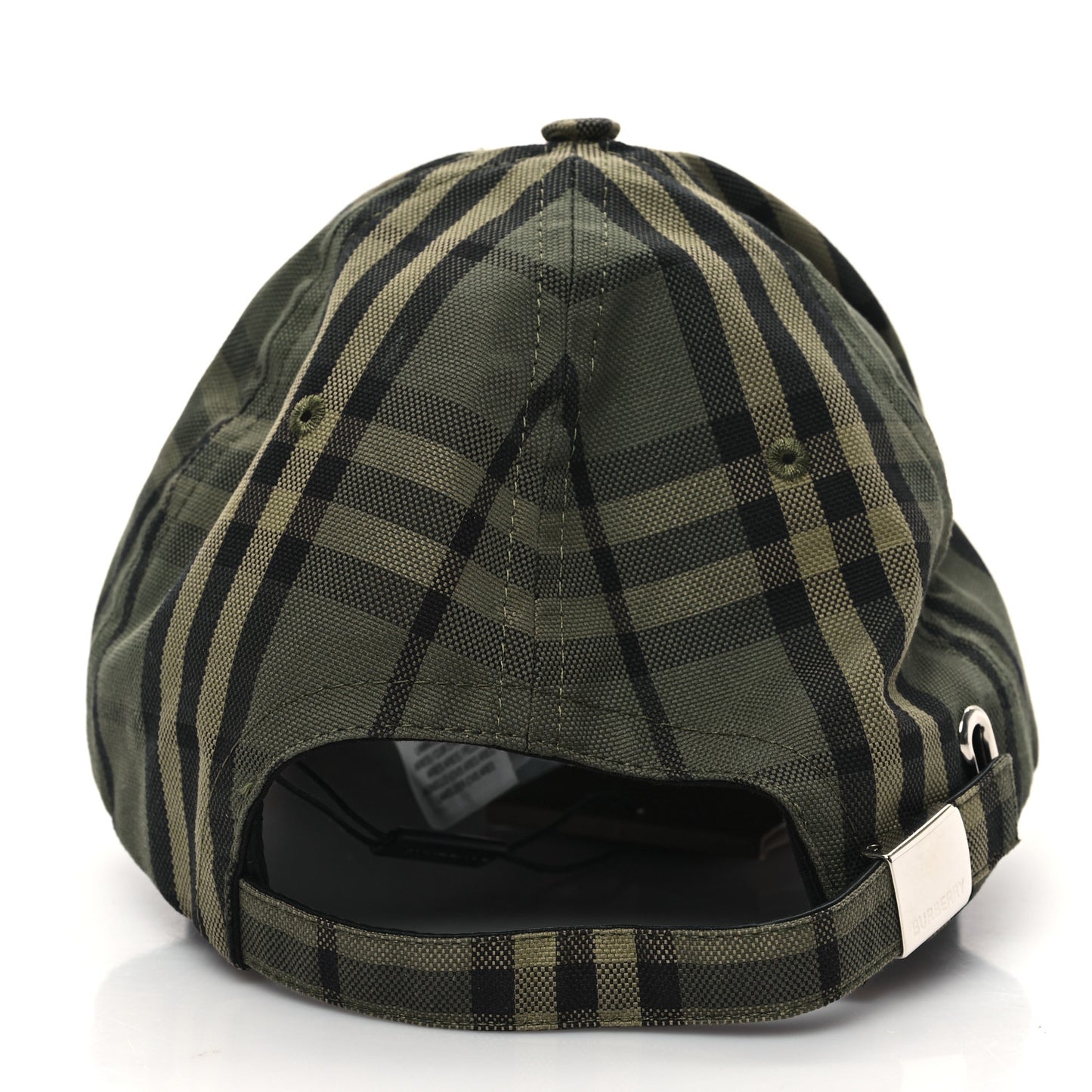 Cotton Icon Check Baseball Hat M Green