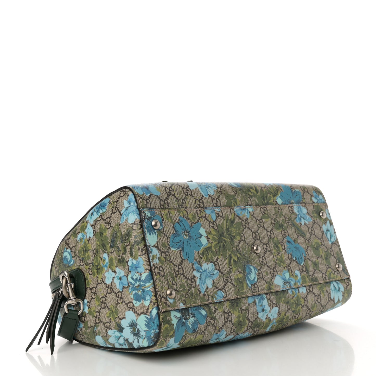 GG Supreme Monogram Bloom Butterfly Embroidered Medium Boston Green
