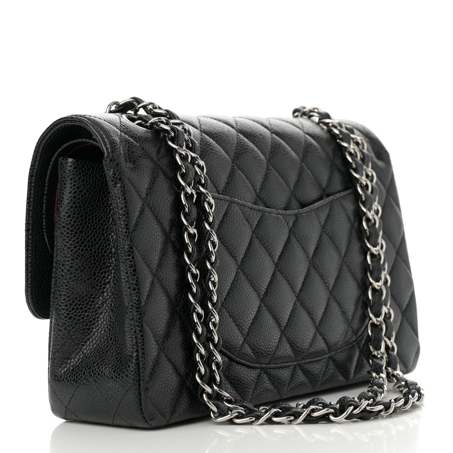 Chanel Caviar Quilted Medium Double Flap Black 3 of 12