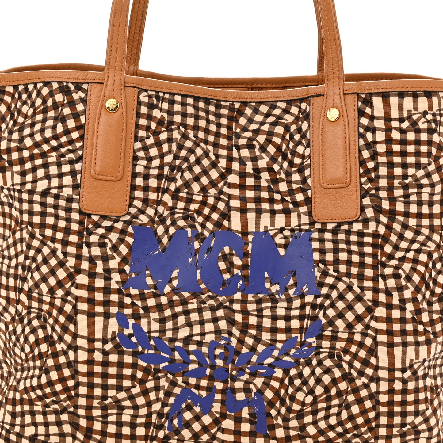 Visetos Medium Liz Reversible Shopper Tote Cognac