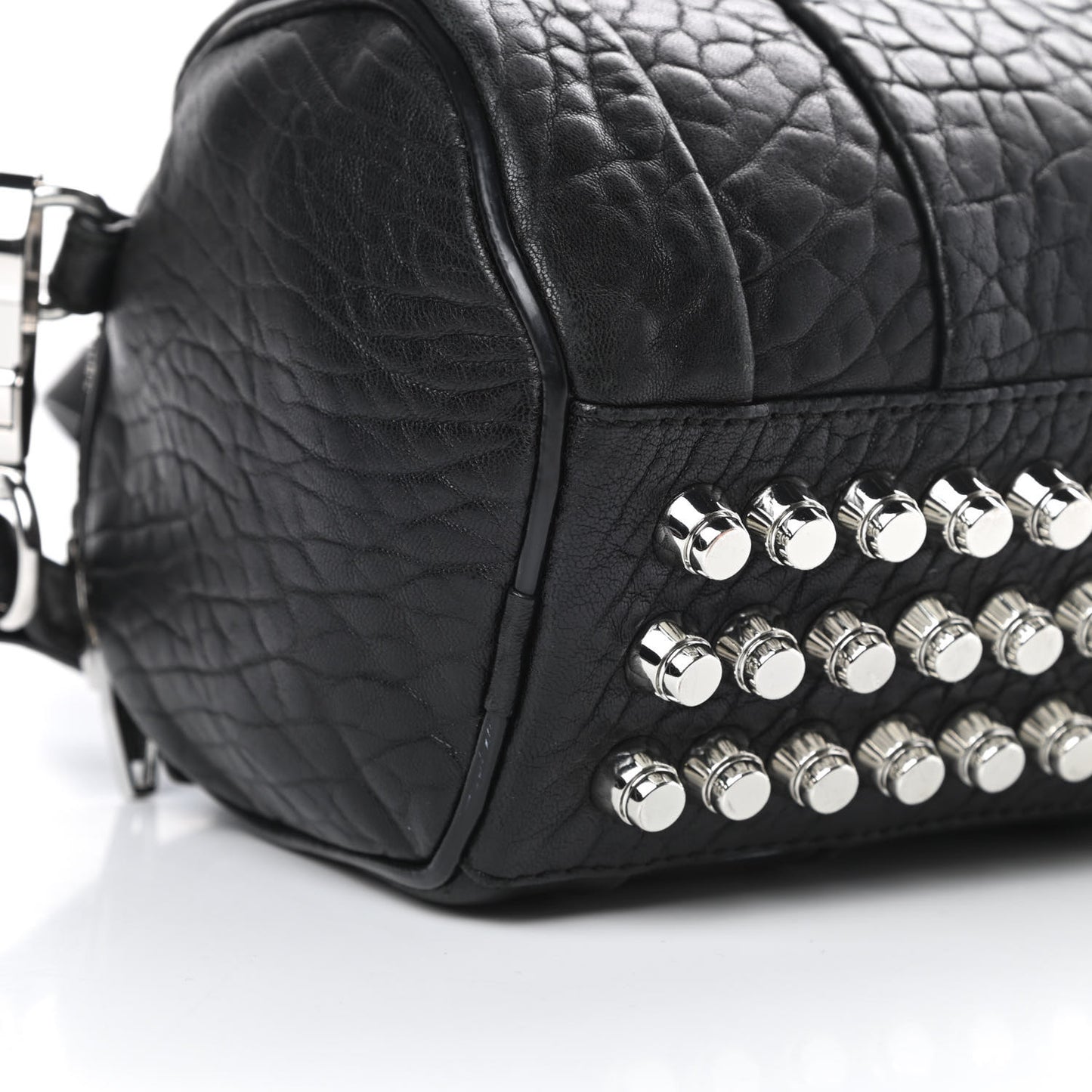 Pebbled Lambskin Mini Rockie Black Rhodium Hardware
