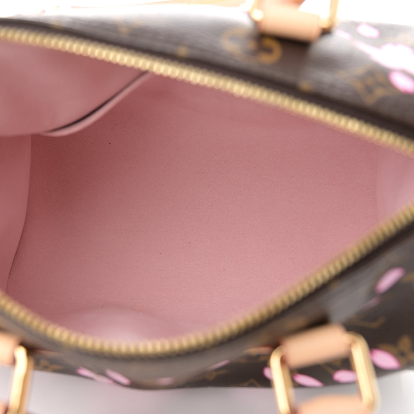 LV X TM Monogram Cherry Blossom Speedy Bandouliere 25 Sakura Brown