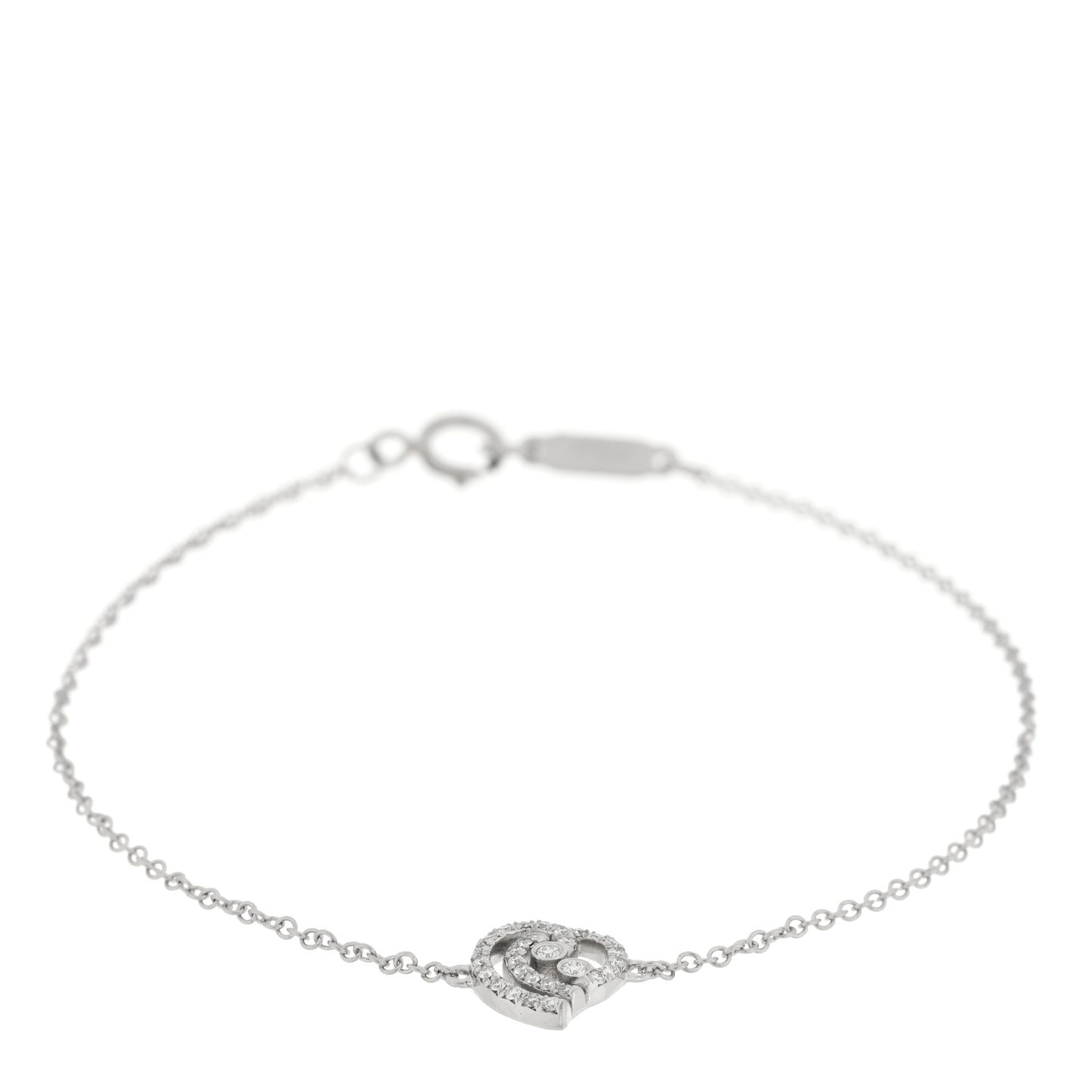 Platinum Diamond Enchant Heart Bracelet