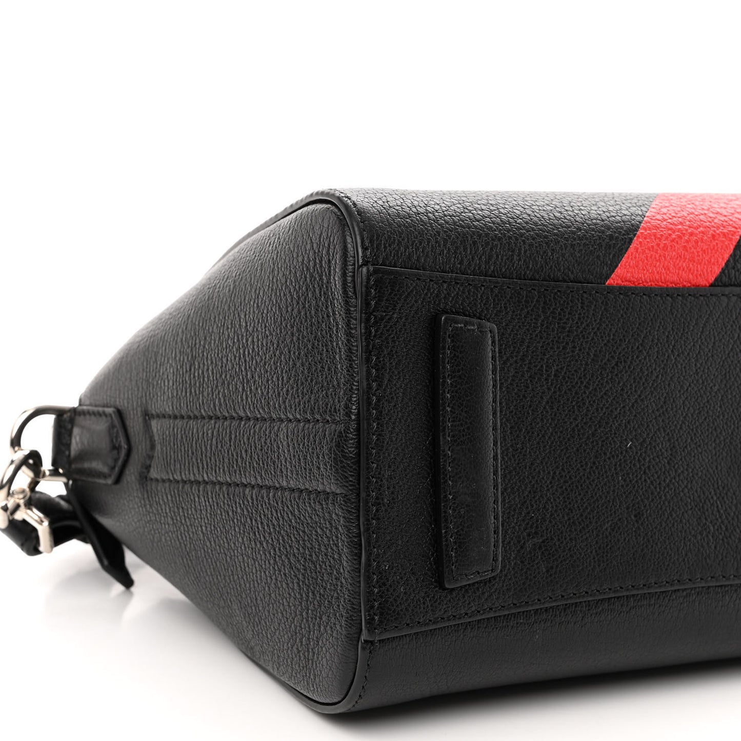 Sugar Goatskin Striped Mini Antigona Black