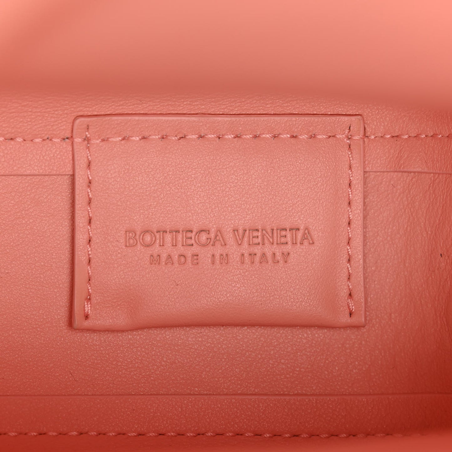 Calfskin Small The Point Triangle Bag Peachy