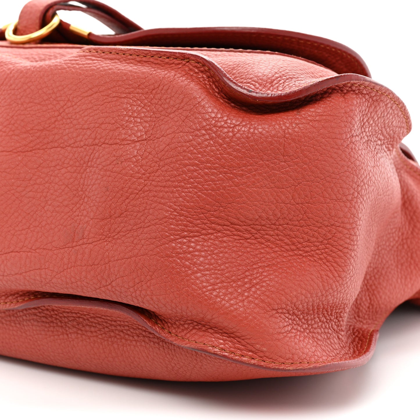 Calfskin Large Marcie Satchel Maple Leaf