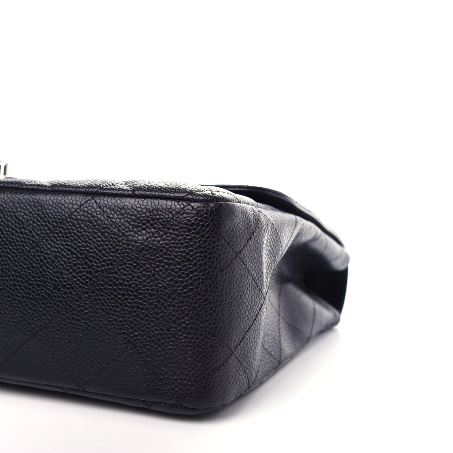 Caviar Quilted Jumbo Single Flap Black