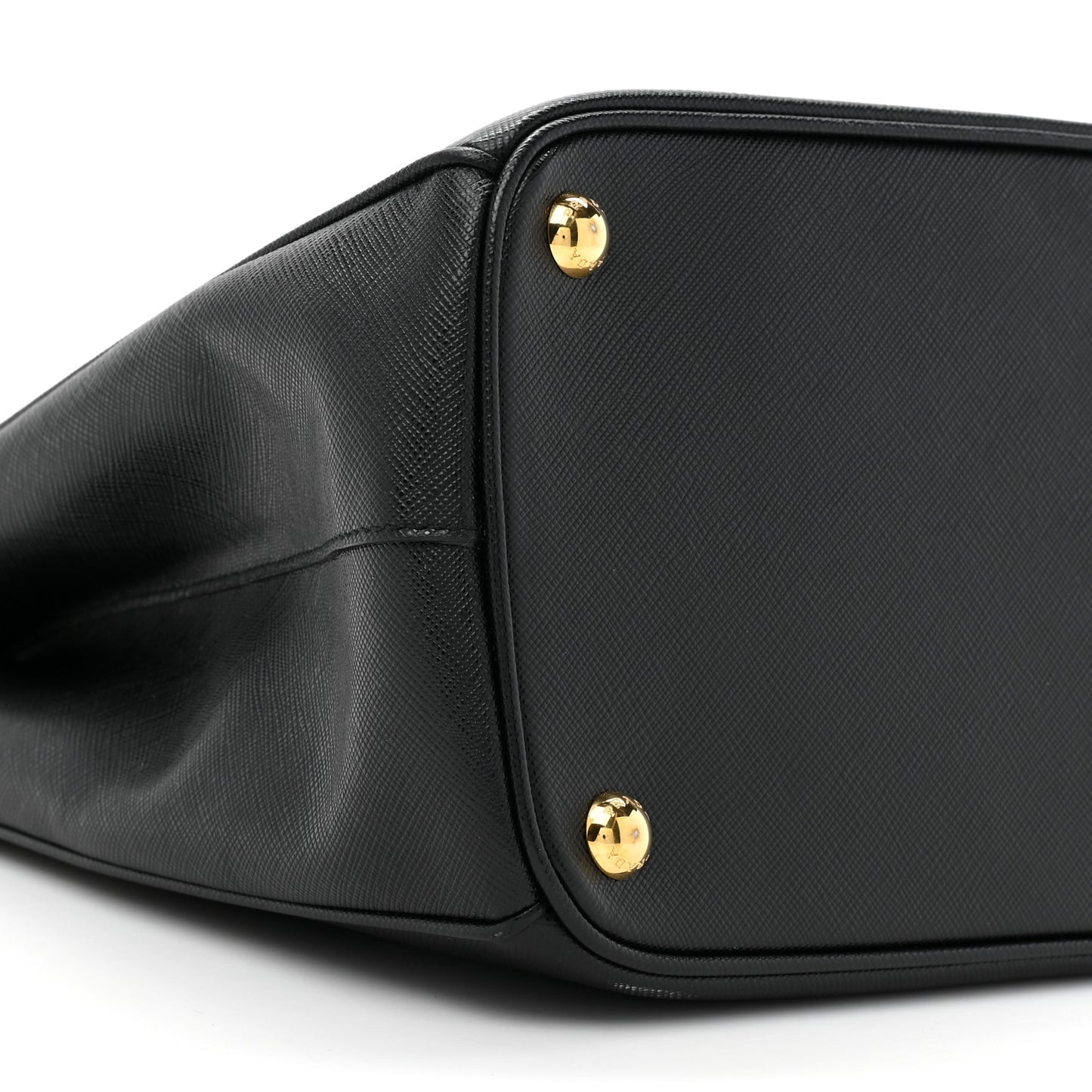 Saffiano Lux Large Galleria Double Zip Tote Black