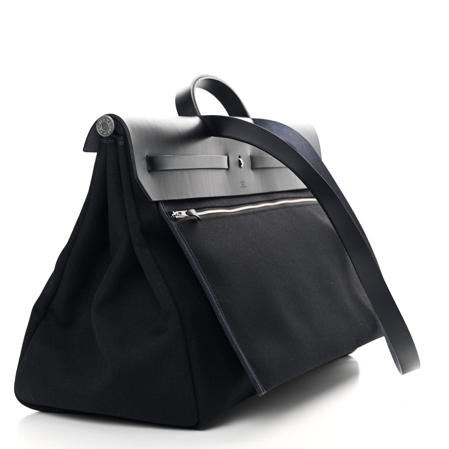 Military Toile Vache Hunter Herbag Zip Retourne Cabine Bag Black Bleu Marine