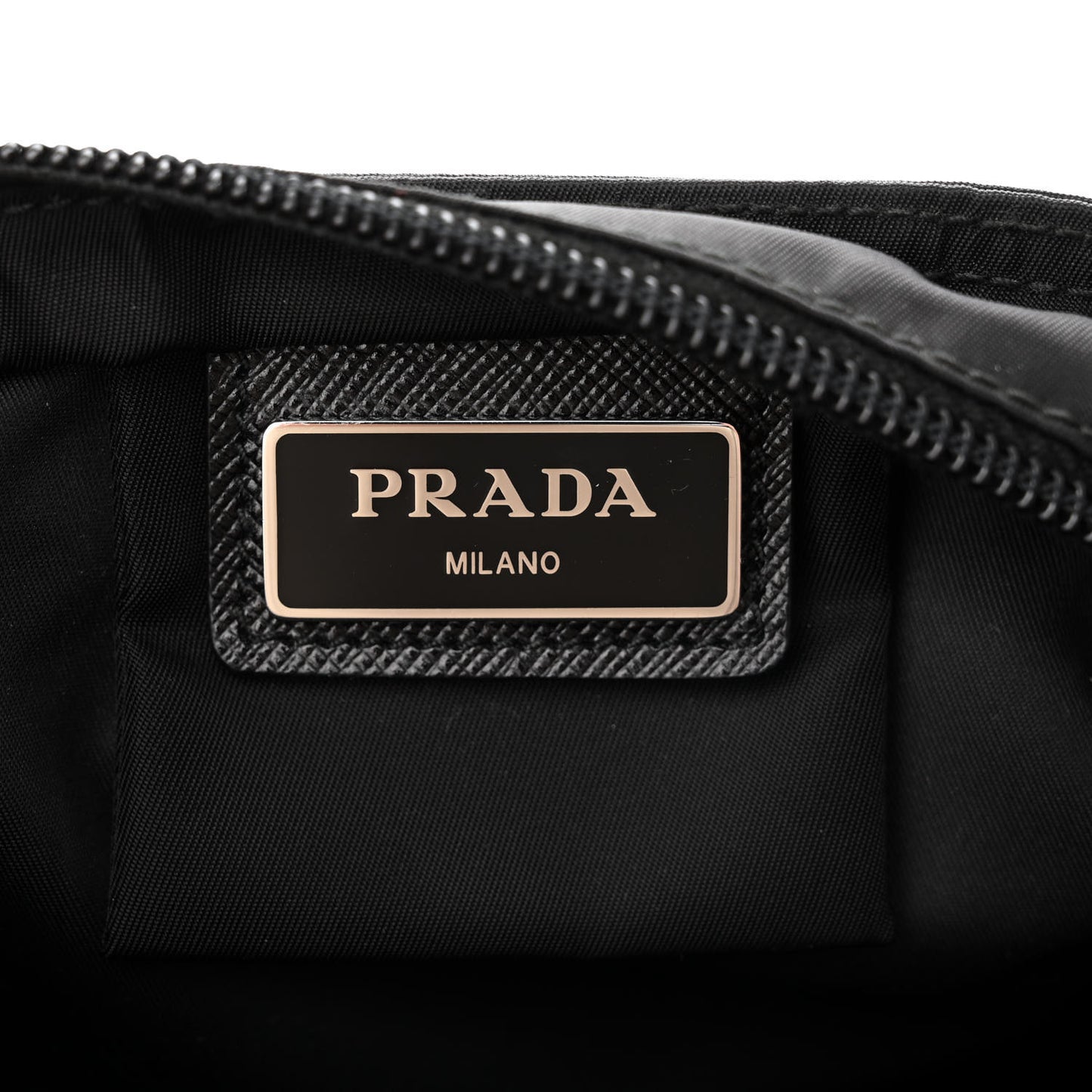 Nylon Vela Flat Messenger Bag Black