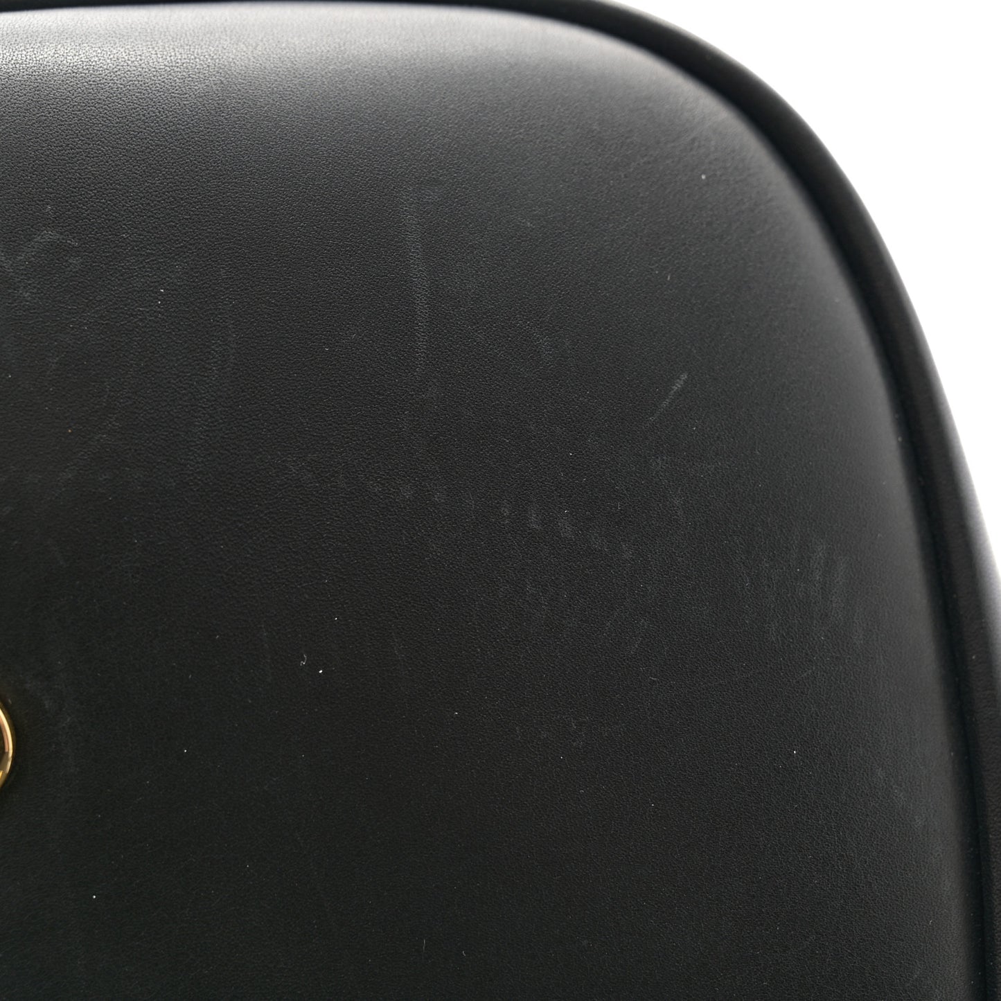 Smooth Calfskin Monogram Medium Kaia Satchel Black