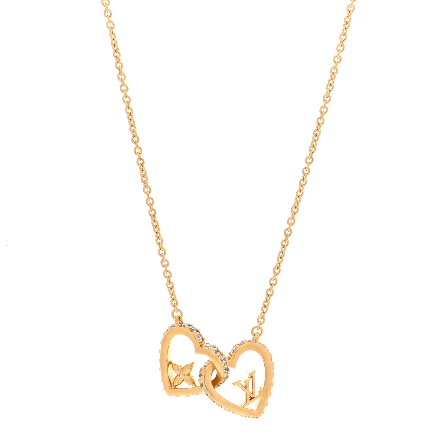 LOUIS VUITTONマイLVラブ ネックレス Louis Vuitton My LV Love Heart Necklace 1722364 – FASHIONPHILE