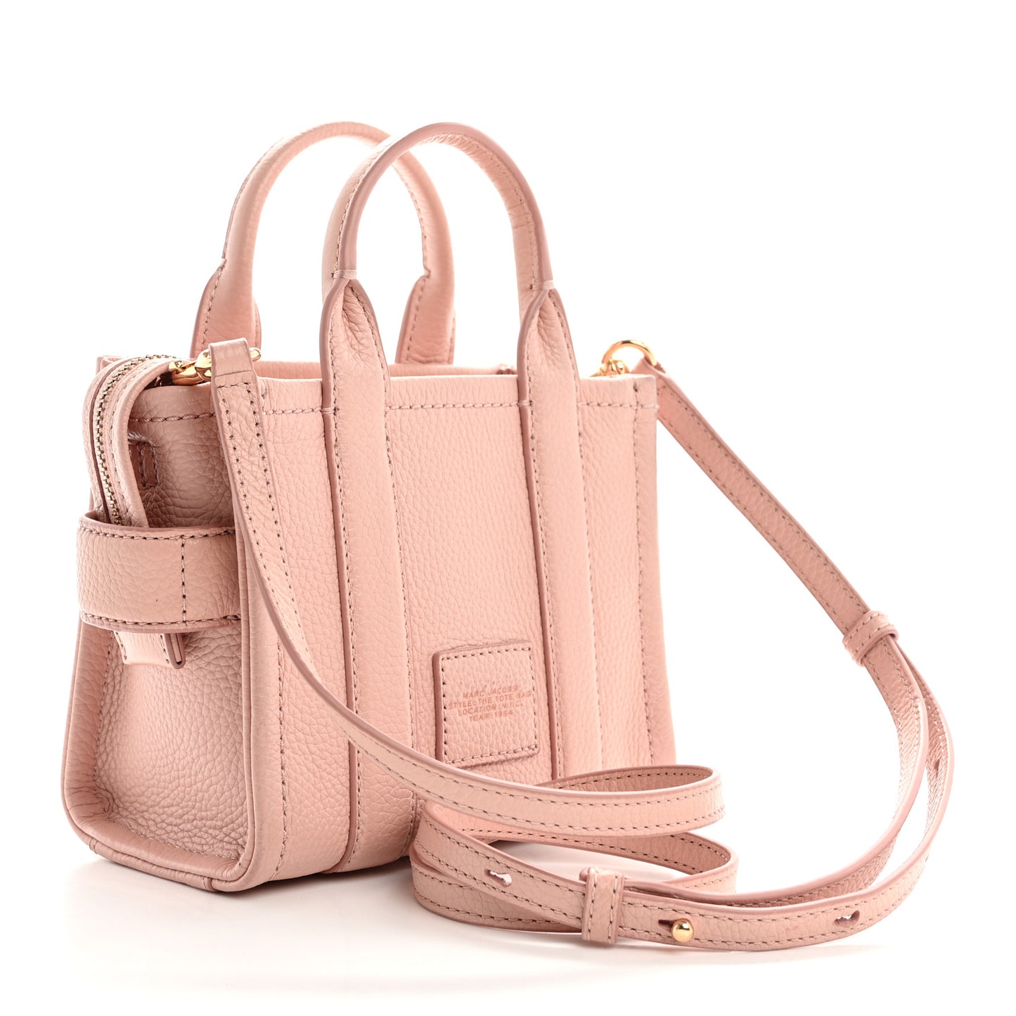 Grained Calfskin Micro The Tote Bag Rose