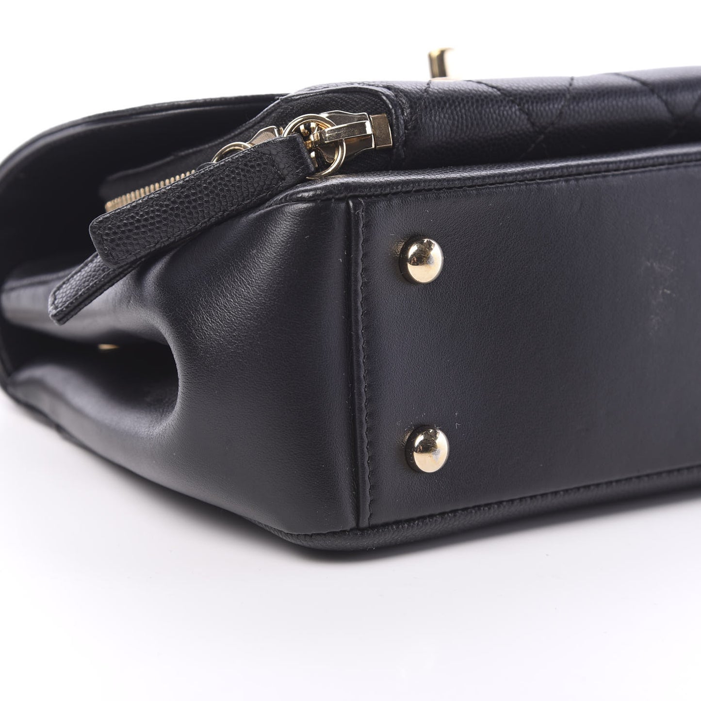 Caviar Quilted Small Business Affinity Flap Black