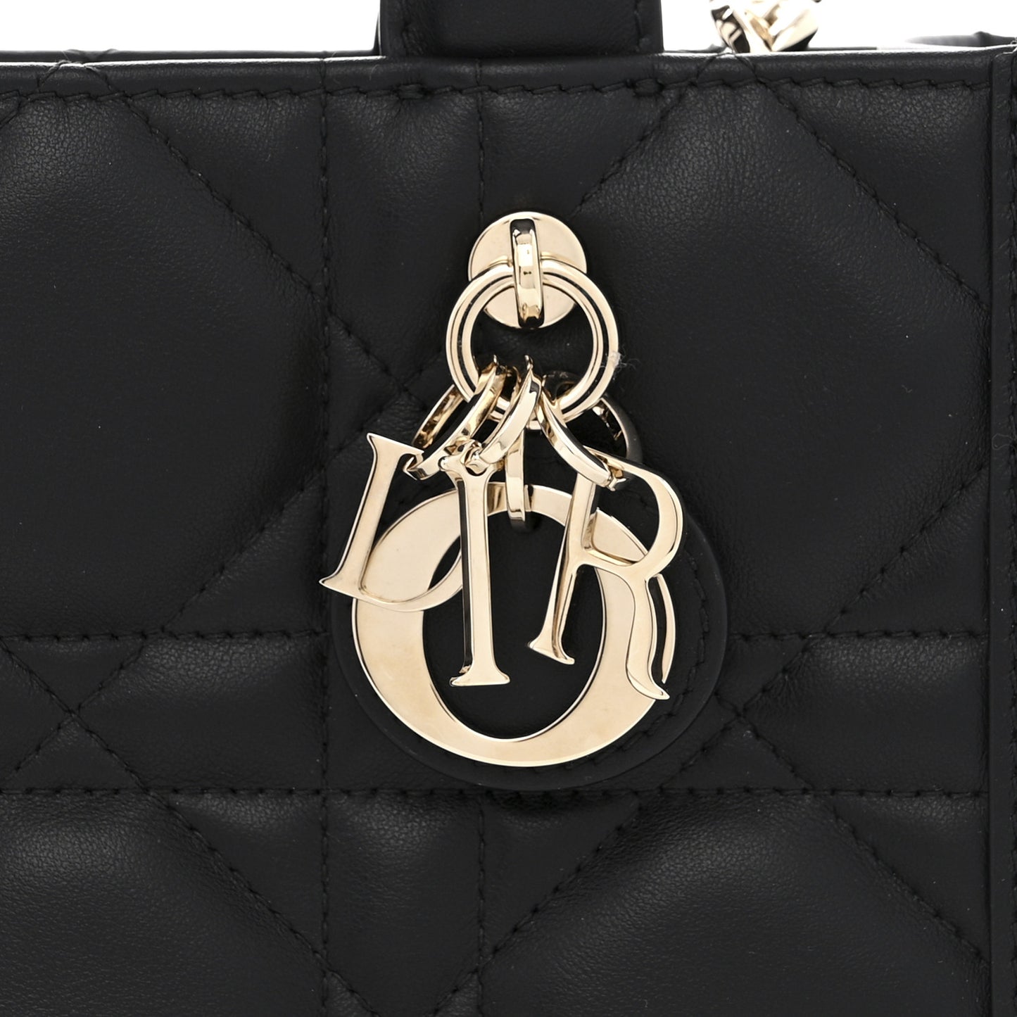Calfksin Macrocannage Mini Book Tote Black