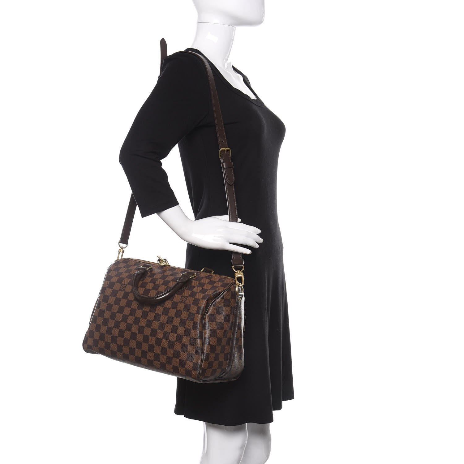 Louis Vuitton Damier Ebene Speedy Bandouliere 30 2 of 14